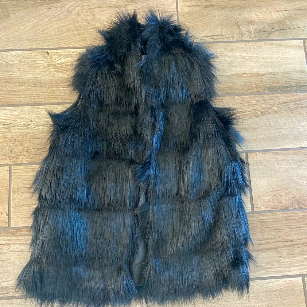 BCBG Fur Vest, XS